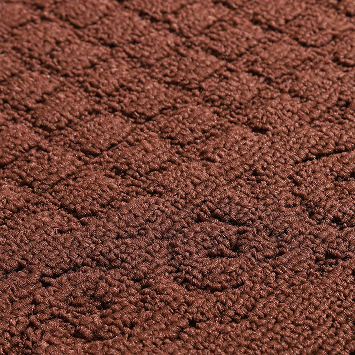 Half Circle Doormat Semicircle Floor Mat Dust Trap Polyester Fiber Strong Absorption Anti Slip for Outdoor Indoor Dark Coffee 48x78cm / 18.9x30.7in