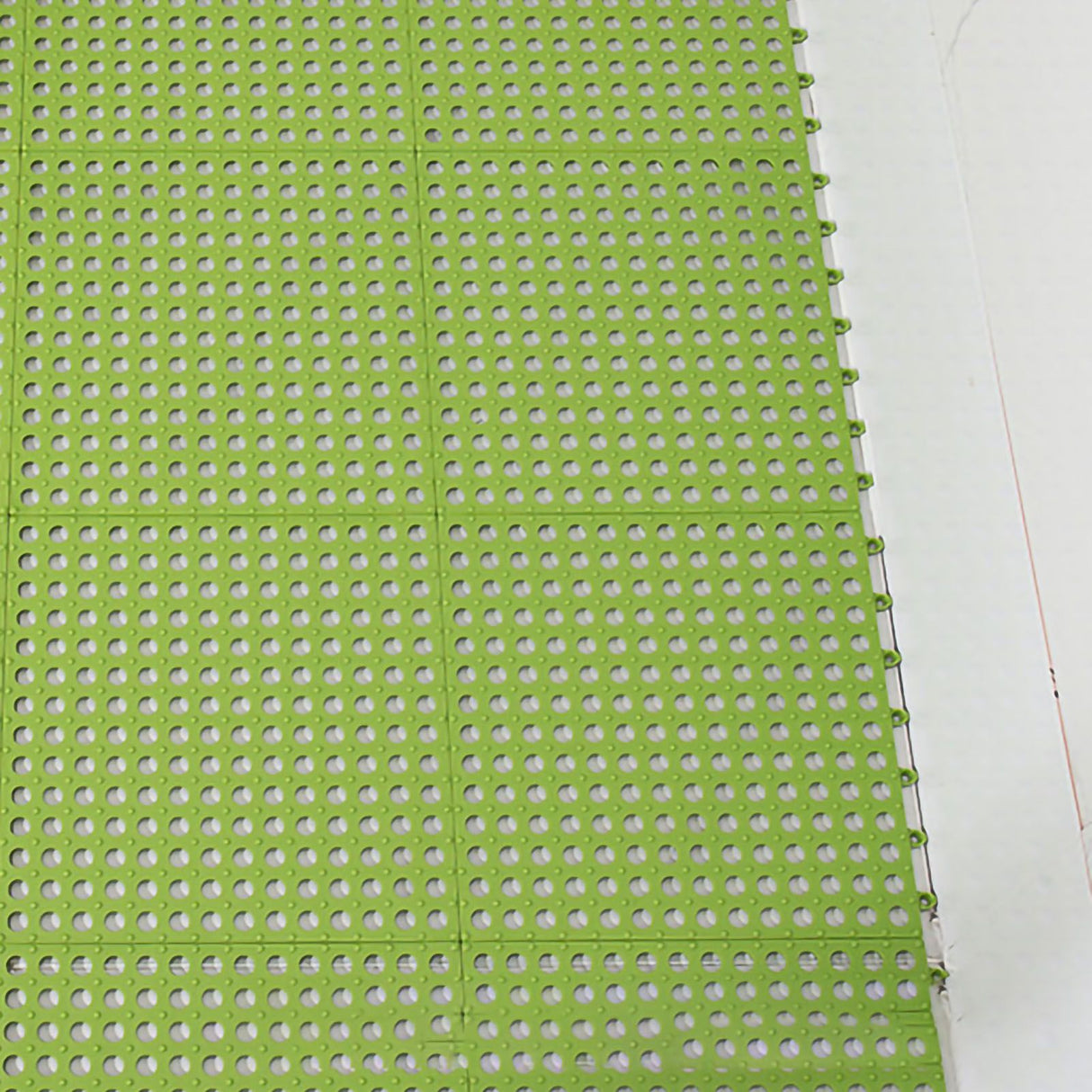 10PCS Suction Cup Floor Mats Anti Slip Plastic Mosaic Bath Mat for Kitchen Bathroom Green