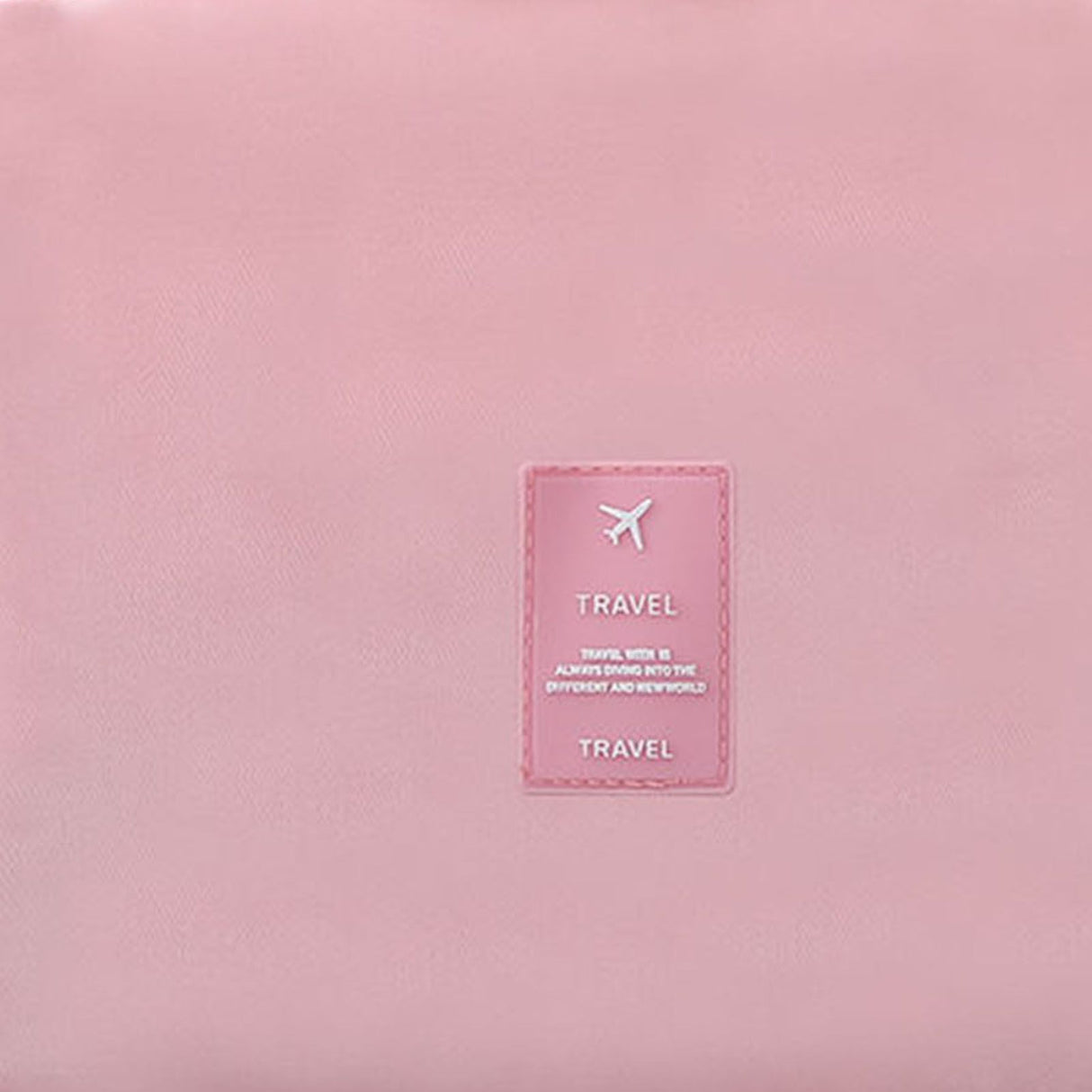 Cosmetic Bag Small Portable Makeup Bag Zippered High Capacity Toiletry Bag Travel Washing Bag Makeup Pouch Fashion Korean Style Storage Bag Pink