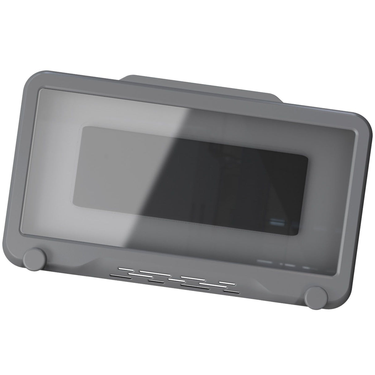 Waterproof Cell Phone Case Shower Phone Holder Wall Hanging Free Punch 360 Degree Rotation Touch Screen For Bathroom Kitchen Grey