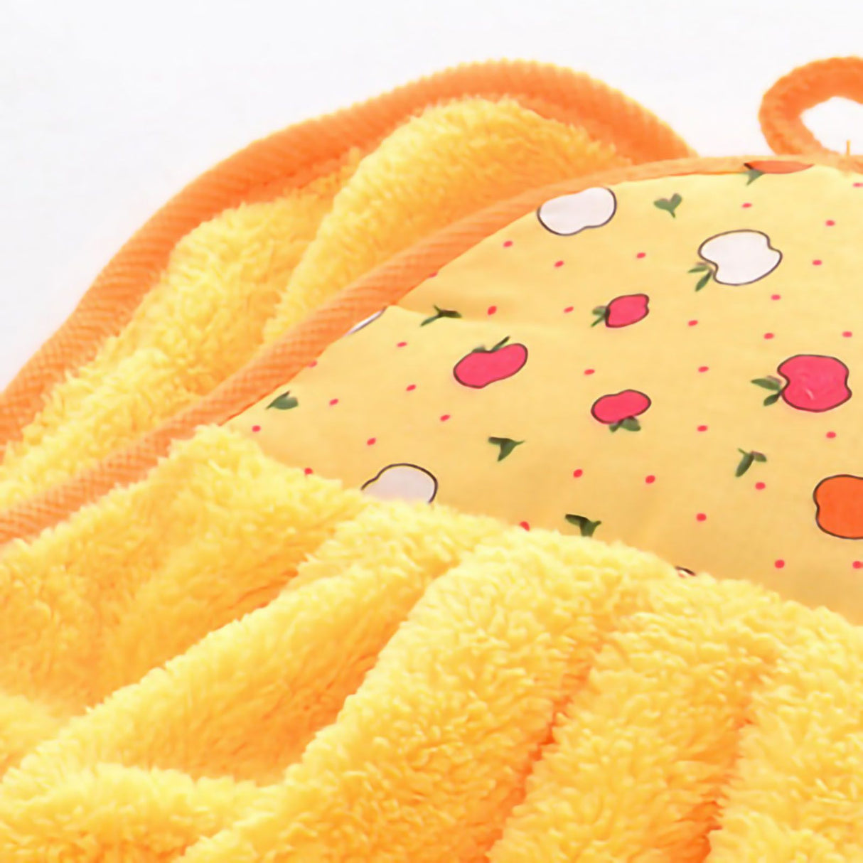 Towel Cleaning Cloth Microfibre Hanging Dish Hand Wiping for Kitchen Bathroom Toilet Yellow