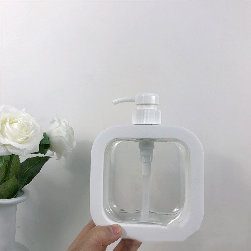 Empty Lotion Pump Bottle Odorless Transparent PET 500ml Recyclable Refillable Lotion Dispenser for Travel Straight