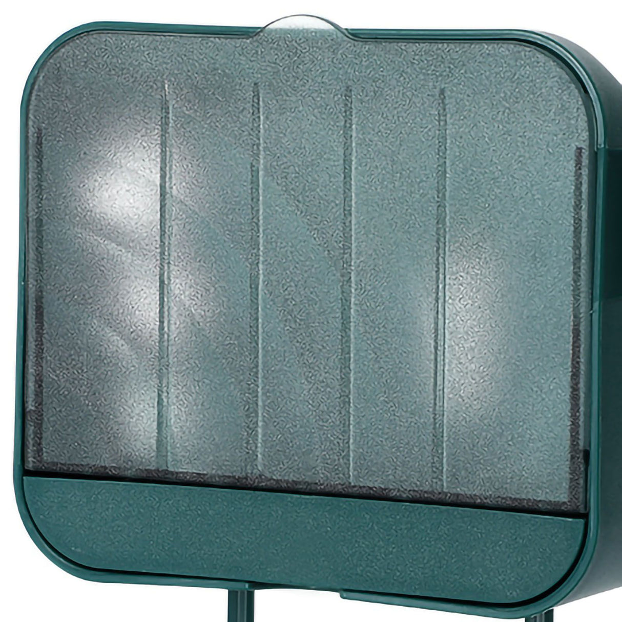 Soap Holder Punch Free Wall Mounted Durable PP Double Layer Double Hook Design Soap Storage Box for Bathroom Green