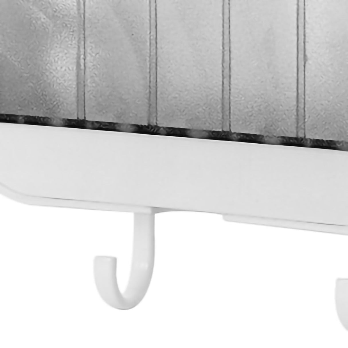 Soap Holder Punch Free Wall Mounted Durable PP Double Layer Double Hook Design Soap Storage Box for Bathroom White