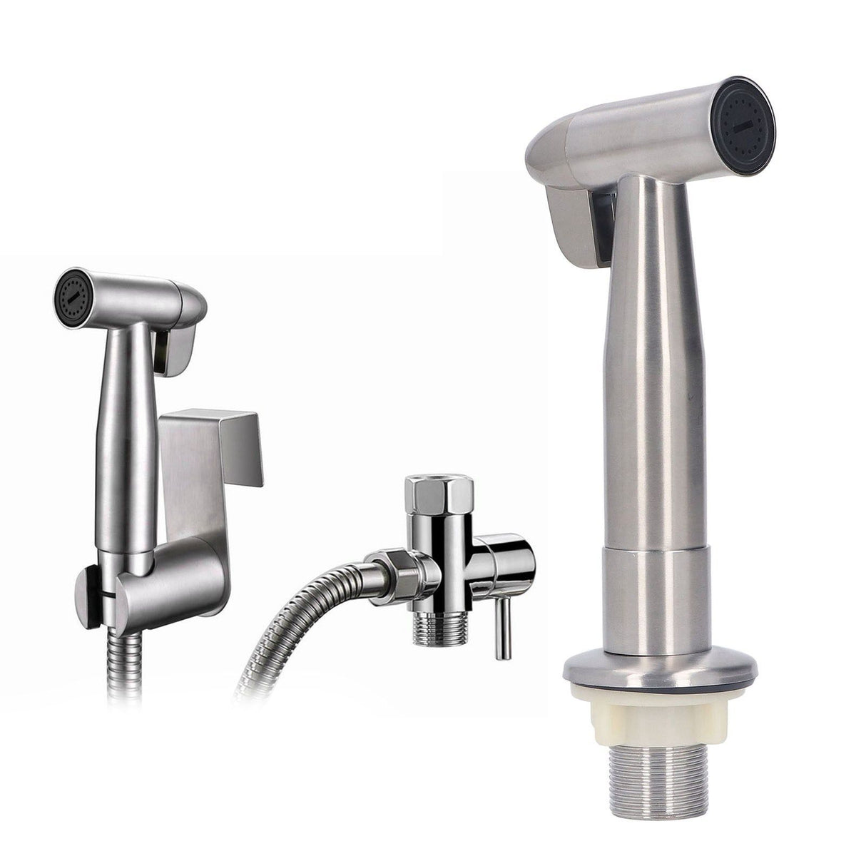 Bidet Sprayer Stainless Steel High Pressure Resistant Sink Faucet Hose Sprayer for Toilet Bathroom