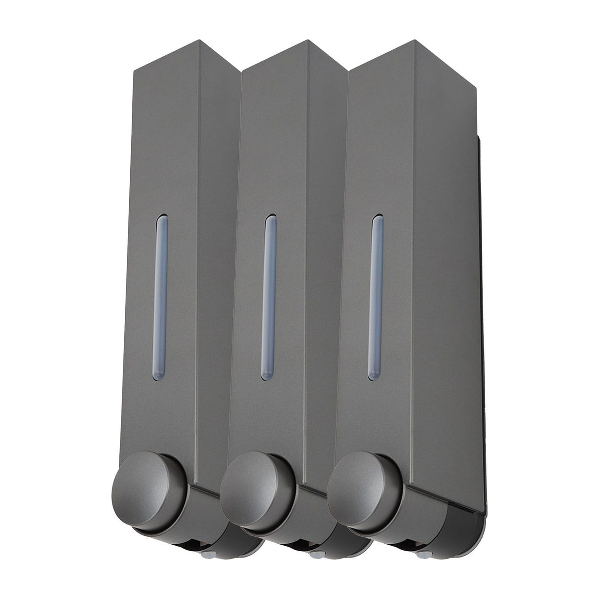 Wall Mounted Liquid Soap Dispensers Back Stick Type Plastic Shampoo Dispenser for Home Hotel School Toilet Grey 6028 3 Cups