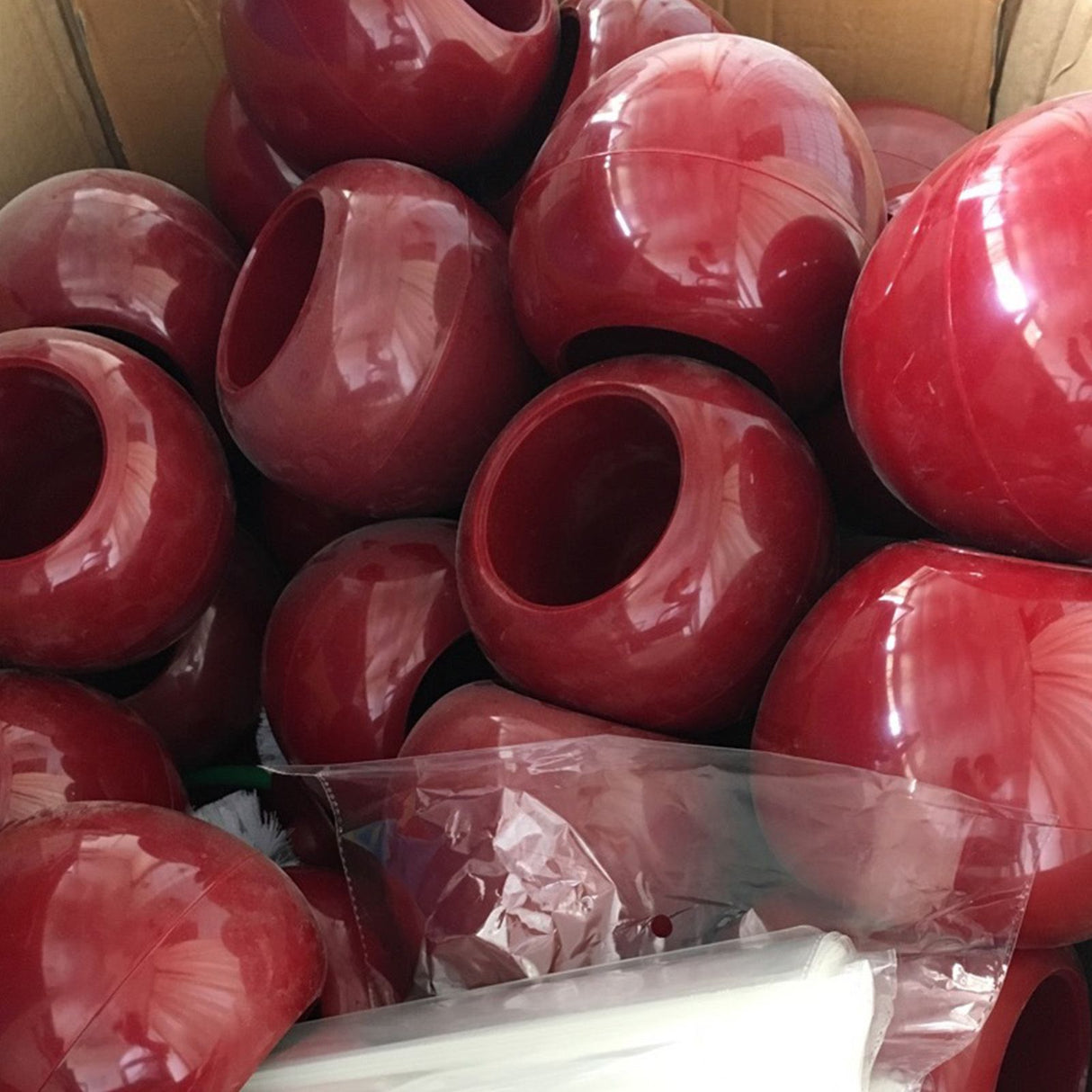 Toilet Brush Set Cherry Style Wine Red Durable PP Long Handle Dense Brush Toilet Cleaner Brush Wine Red Red Brush Head