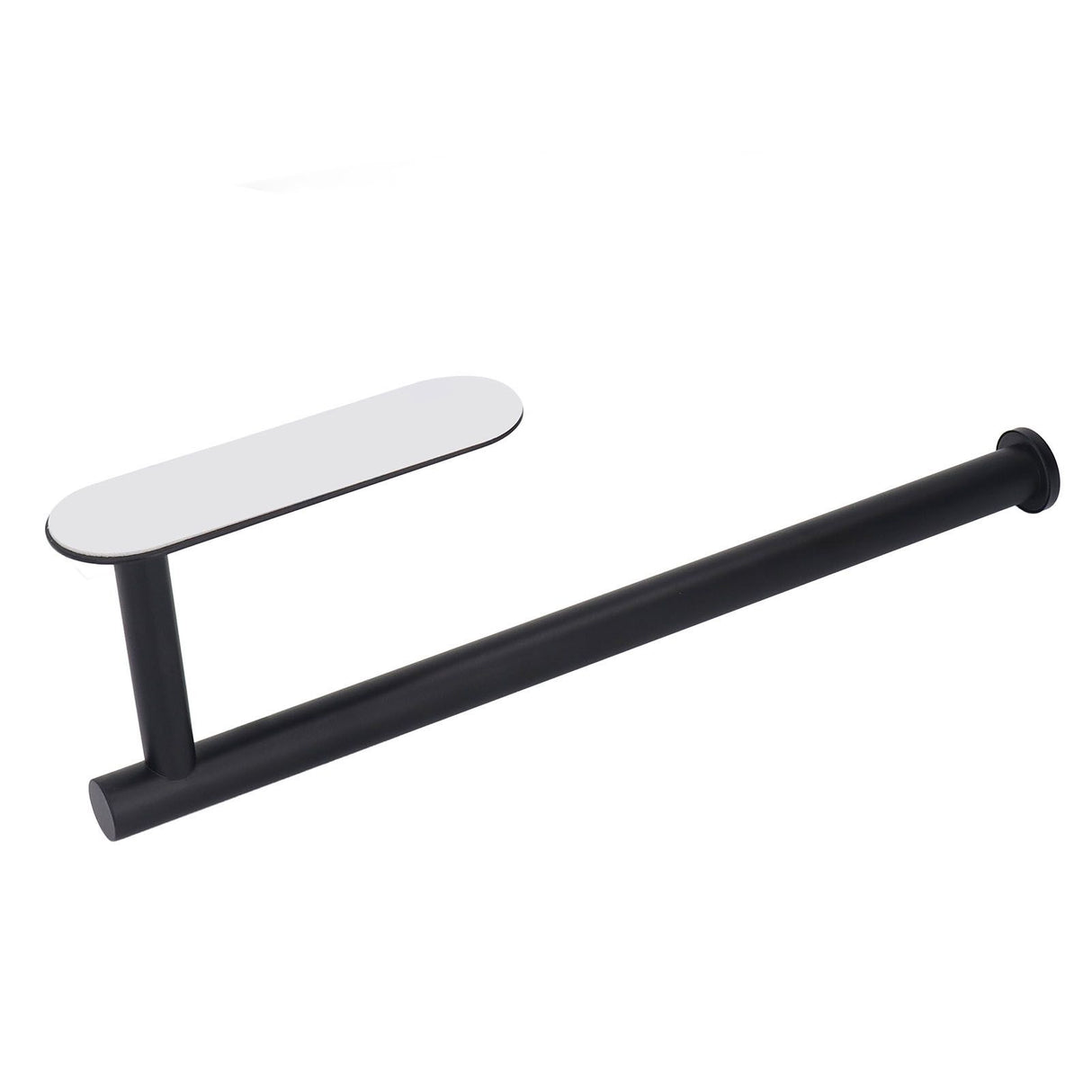 Roll Paper Towel Holders Stainless Steel Under Cabinet Paper Towel Hanging Rack Balck Paper Holder for Bathroom Kitchen