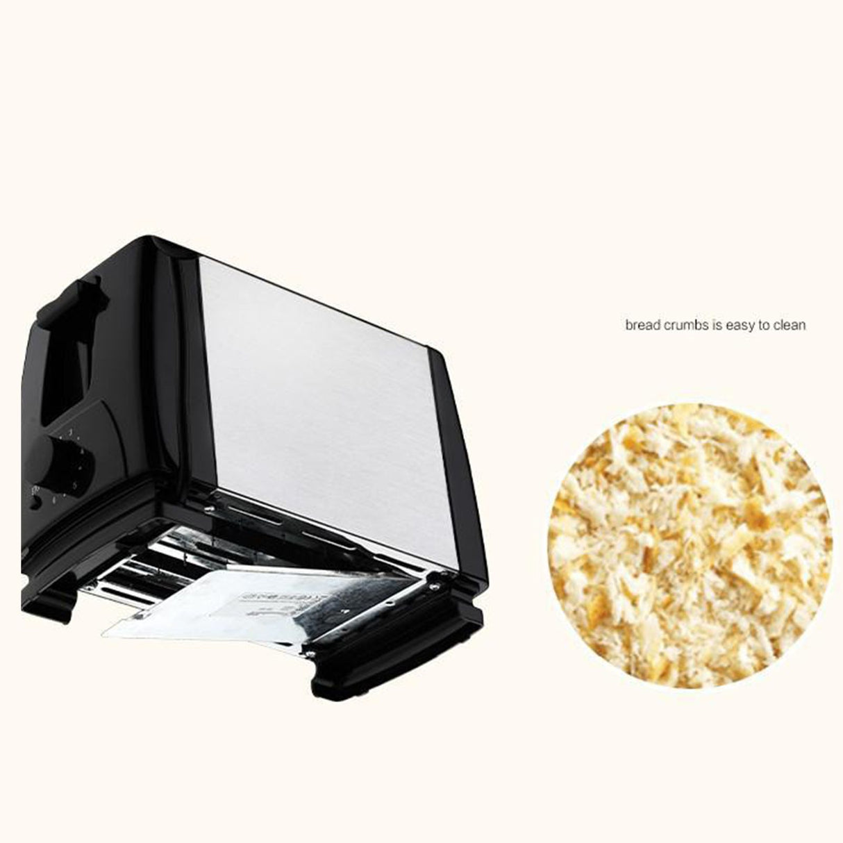 BH 002 Automatic Toaster Multifunctional 2 Slice Toaster Home Breakfast Machine AC 220V Black