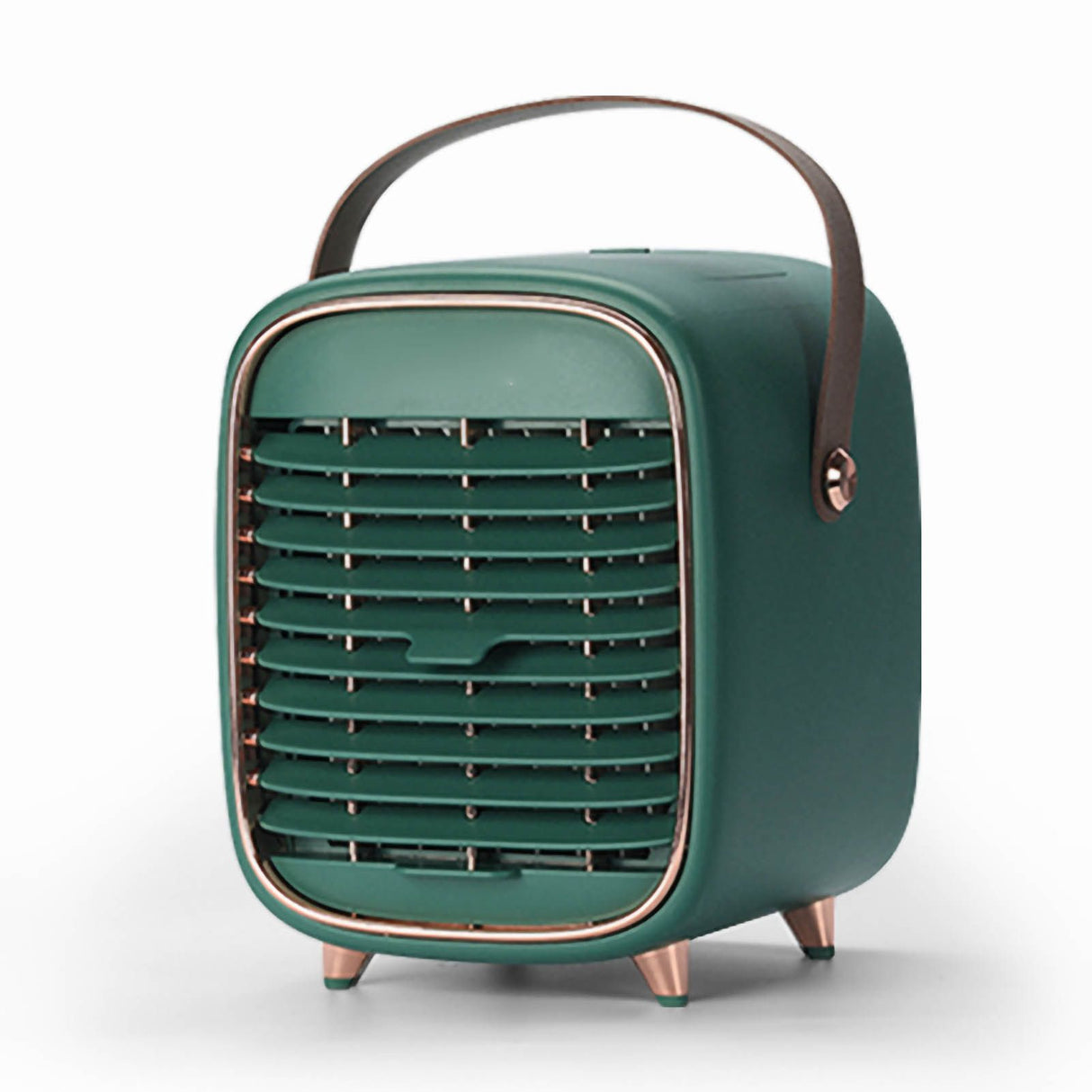 Air Conditioner Cooling Fan Silent USB Evaporative Cooler with Portable Carrying Strap for Home Office Car Green