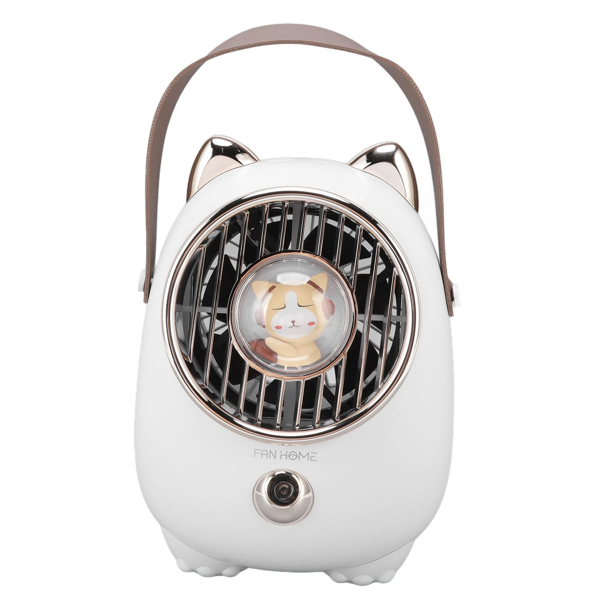 Air Conditioner Fan Multifunctional Portable 350ml Humidifying Spray Usb Rechargeable Air Cooler with LED Ambient Light