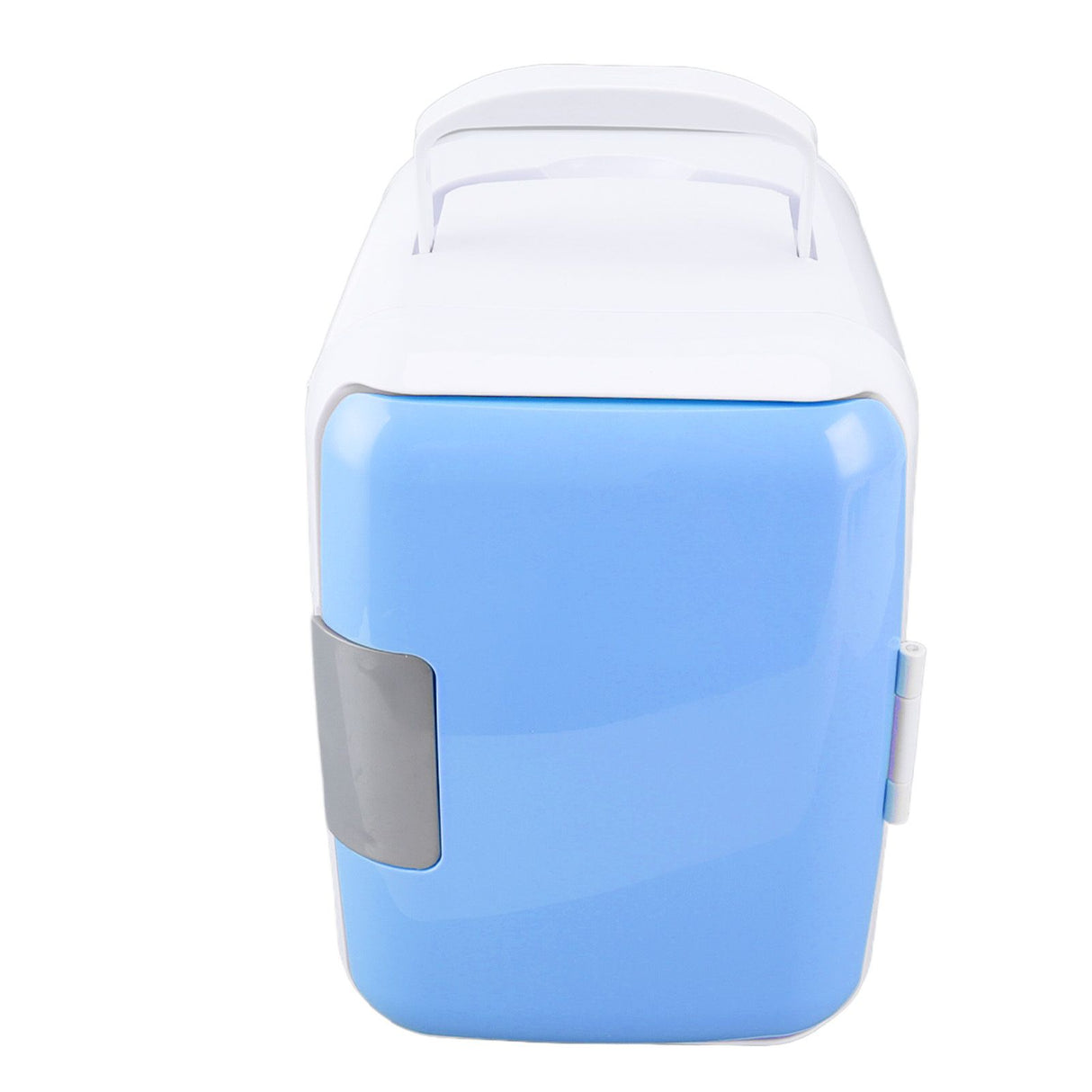 Car Fridge 4 Liters Durable ABS Cosmetic Storage Detachable Partition Portable Mini Fridge for Food Cosmetic Car Blue
