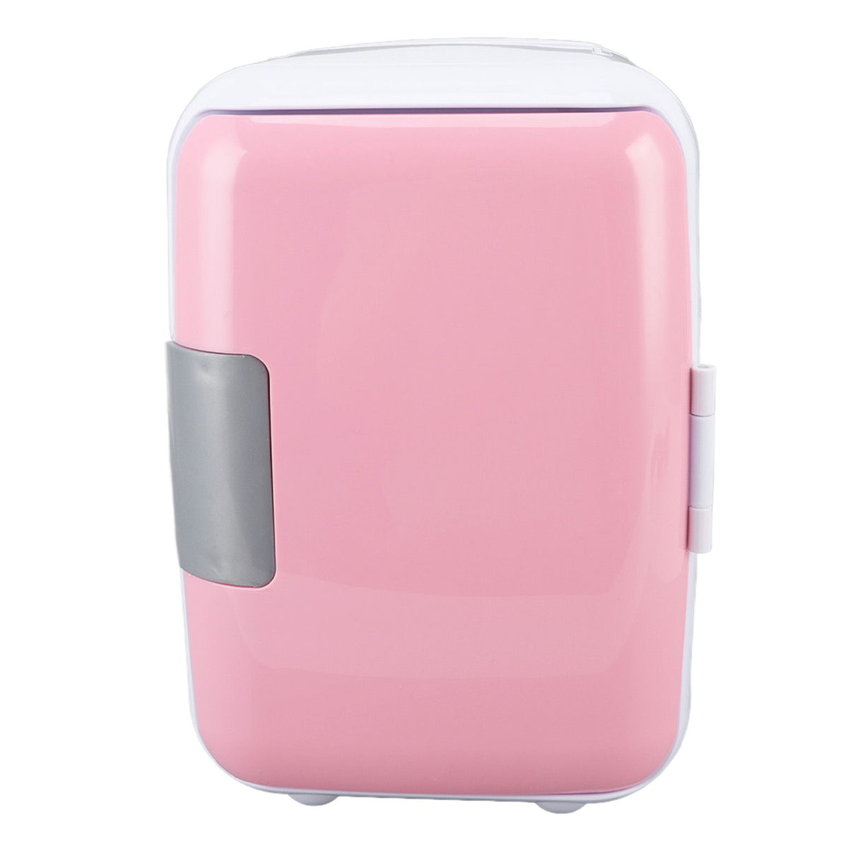 Car Fridge 4 Liters Durable ABS Cosmetic Storage Detachable Partition Portable Mini Fridge for Food Cosmetic Car Pink