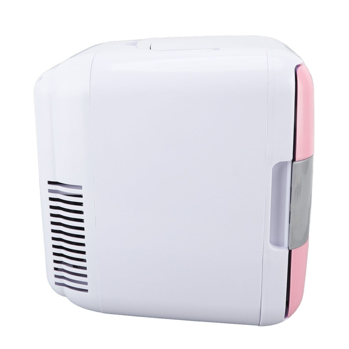 Car Fridge 4 Liters Durable ABS Cosmetic Storage Detachable Partition Portable Mini Fridge for Food Cosmetic Car Pink