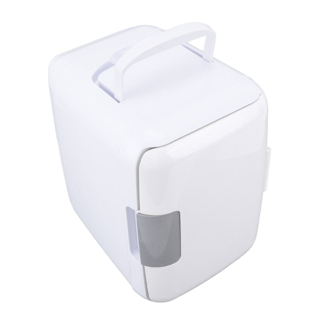 Car Fridge 4 Liters Durable ABS Cosmetic Storage Detachable Partition Portable Mini Fridge for Food Cosmetic Car White