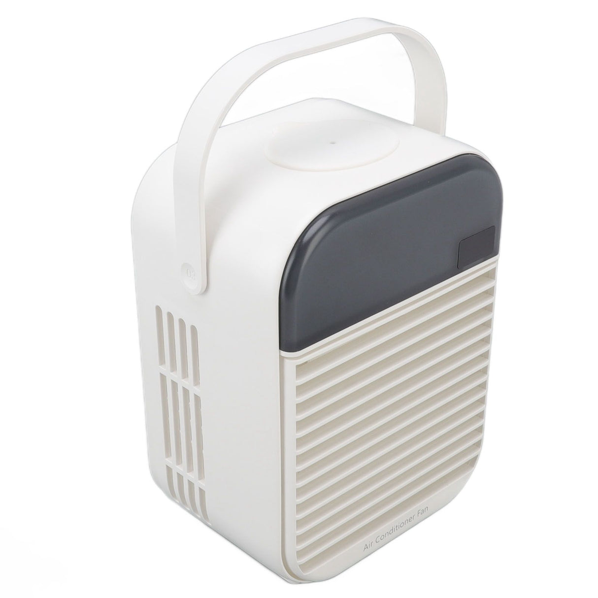 Portable Air Conditioner Fan 3 Wind Speed Efficient Misting Low Noise USB Air Conditioner Cooling Fan with Night Light White