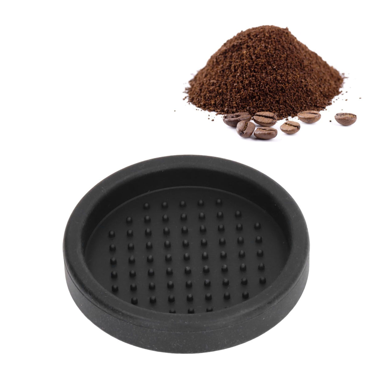 Round Coffee Tamper Mat Silicone Coffee Tampering Pad Anti Slip Coffee Powder Accessories for Home