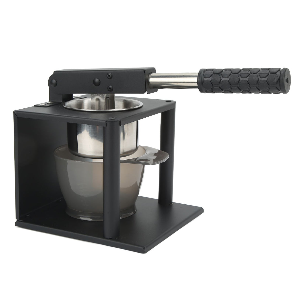 Manual Press Juicer Lever Design 304 Stainless Steel Hand Pressed Juicer Fruit Squeezer with Two Filters