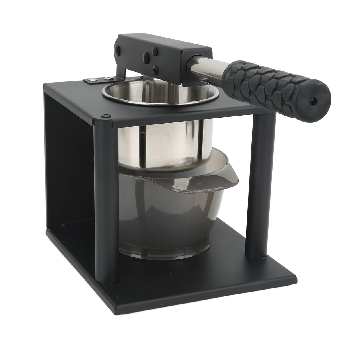 Manual Press Juicer Lever Design 304 Stainless Steel Hand Pressed Juicer Fruit Squeezer with Two Filters