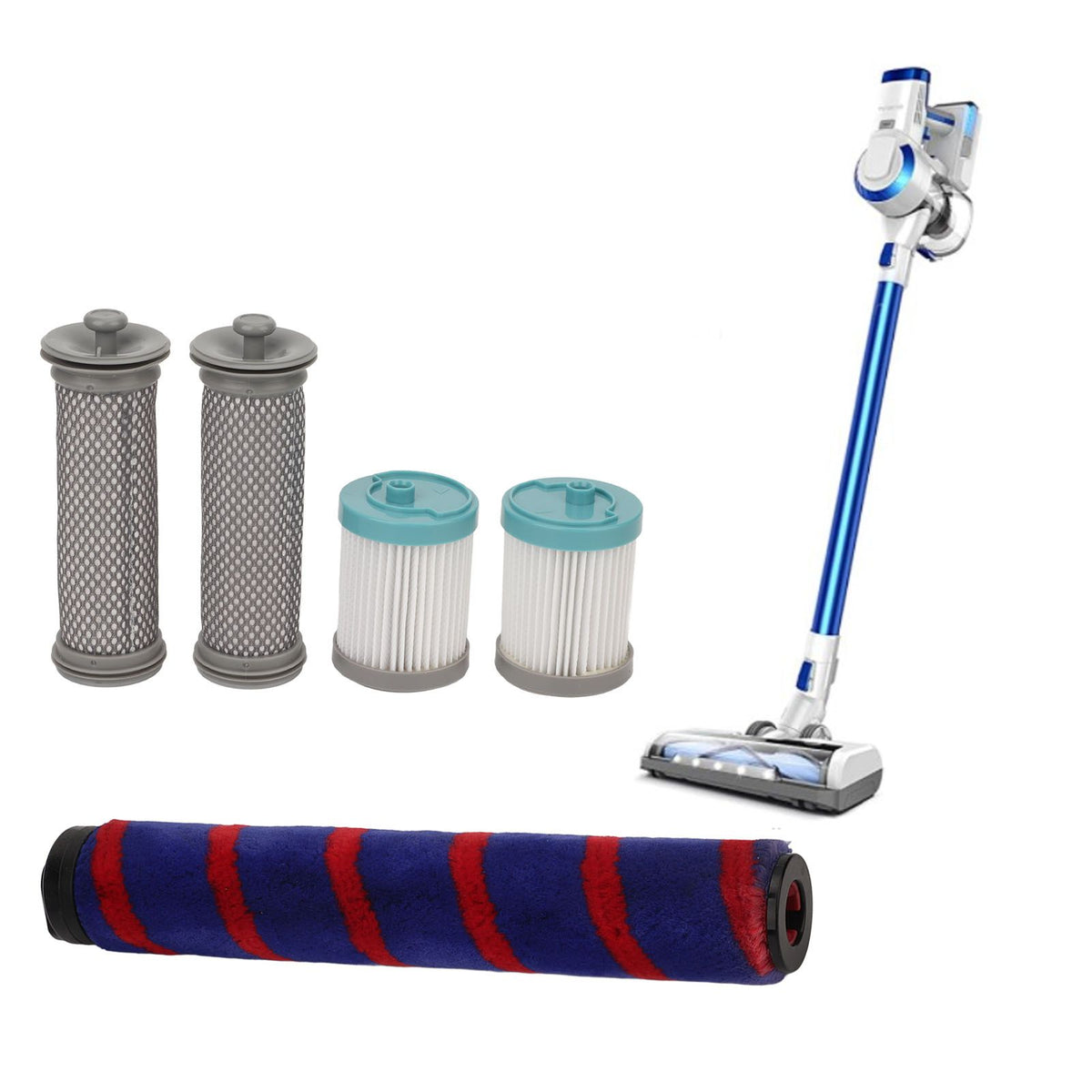 Vacuum Filter Kit Brush Roll Head Vacuum Cleaner Accessory Replacement for TINECO A10 A11 EA10 PURE ONE