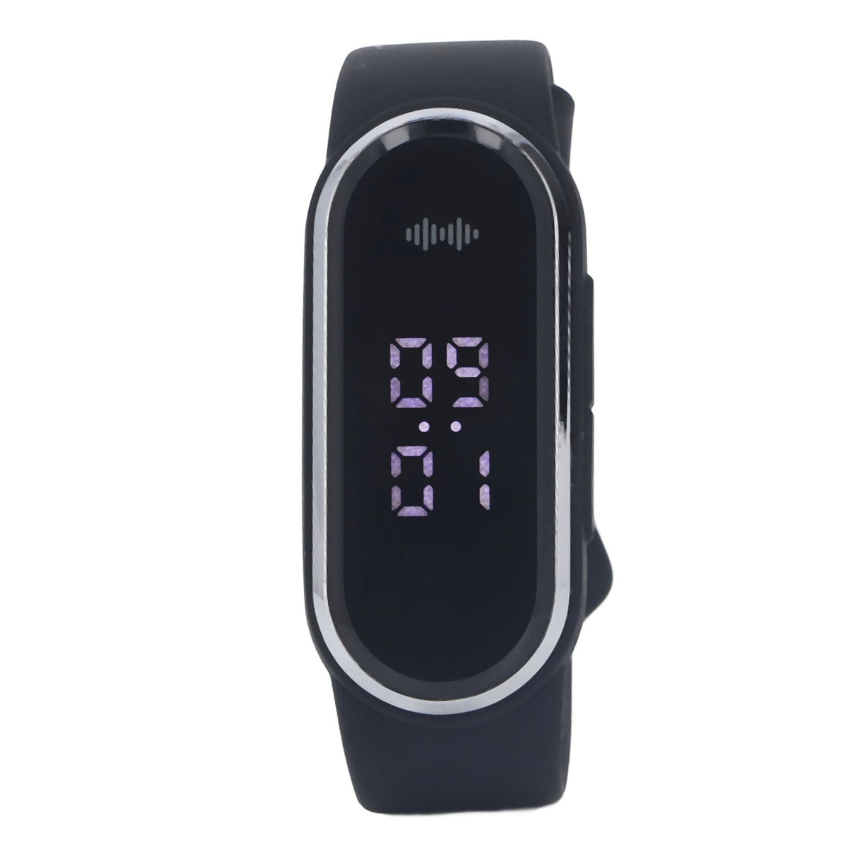 Anti Mosquito Bracelet Watch Silica Gel USB Rechargeable Ultrasonic Mosquito Repellent Bracelet for Outdoor Black