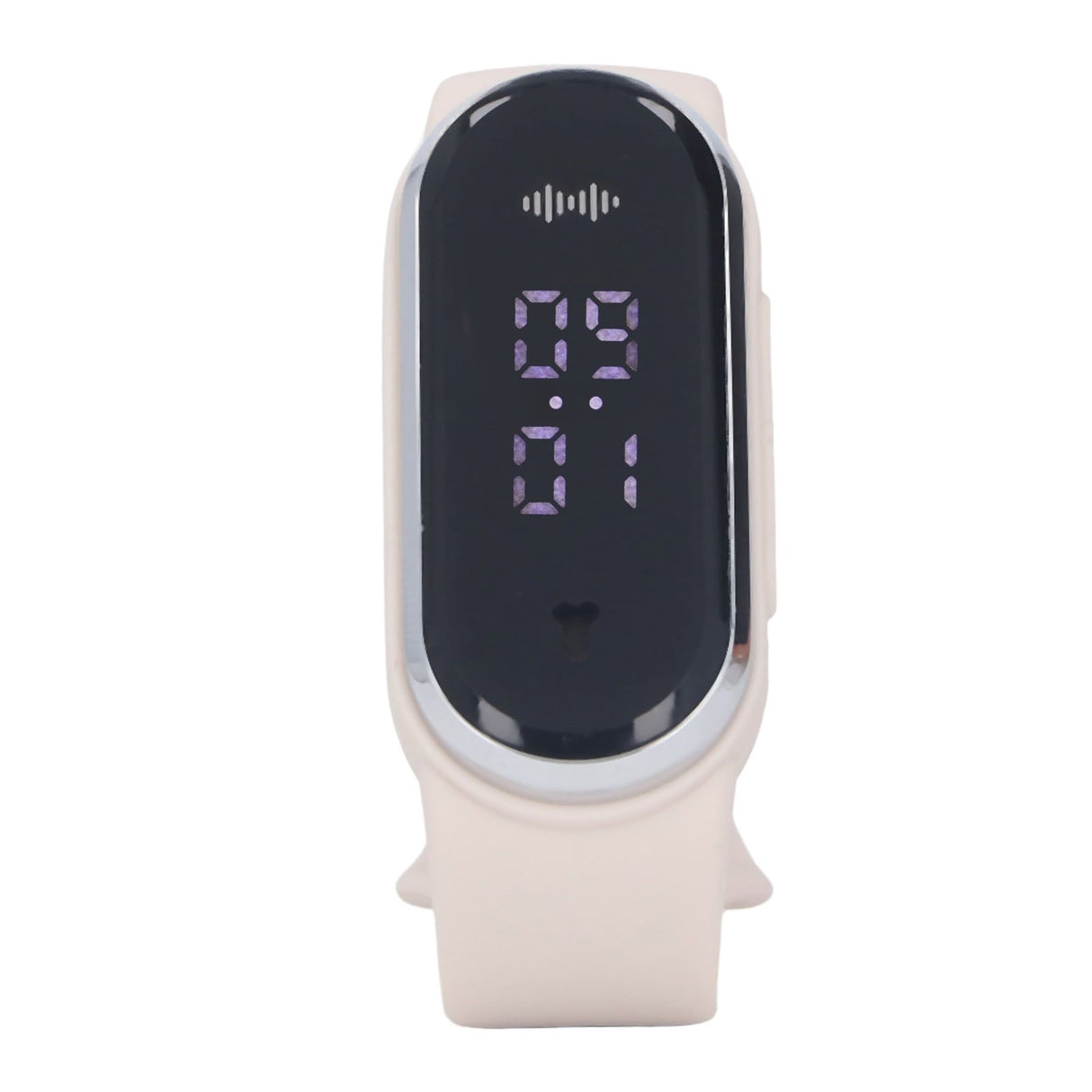 Anti Mosquito Bracelet Watch Silica Gel USB Rechargeable Ultrasonic Mosquito Repellent Bracelet for Outdoor White