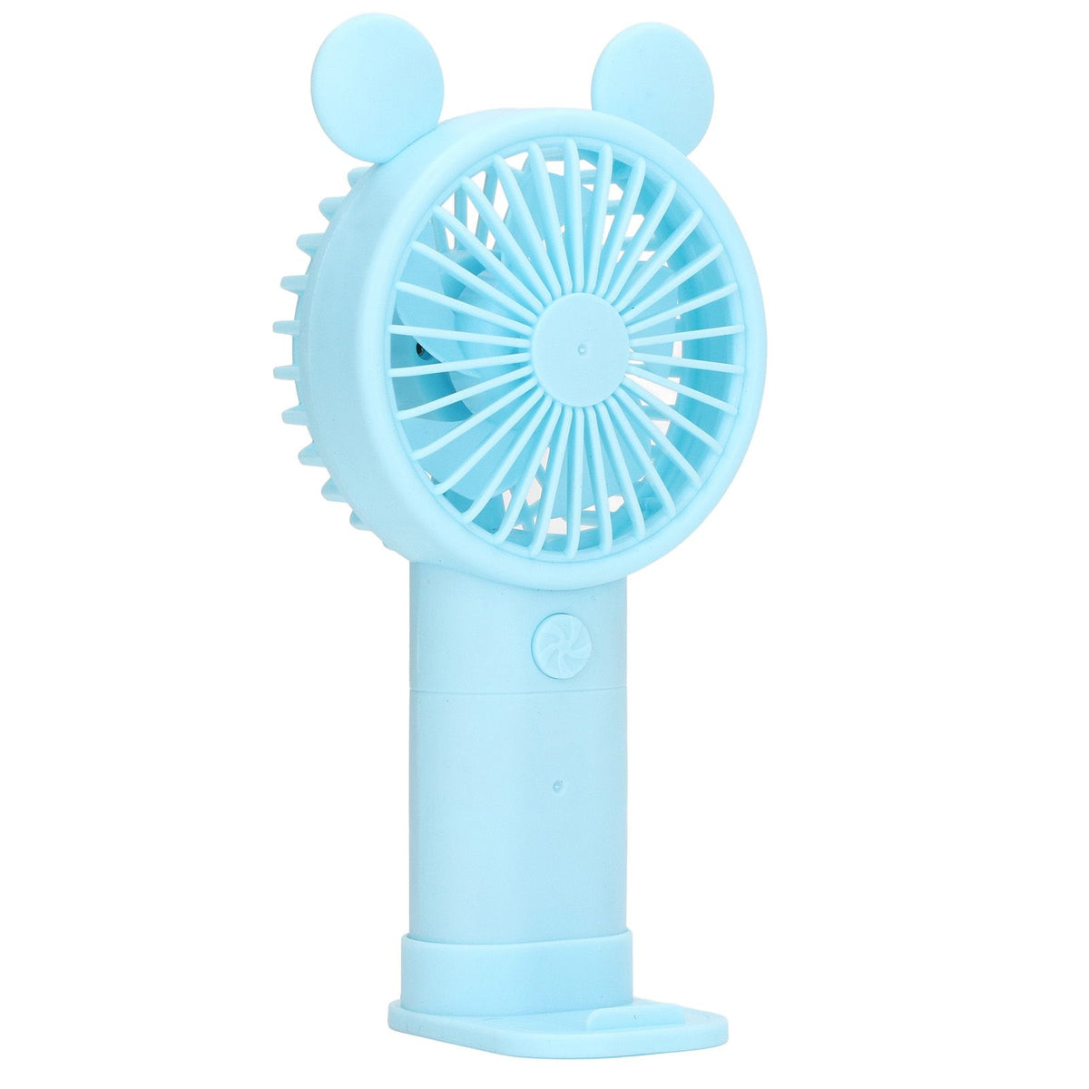 Mini Handheld Fan USB 1200mAh Battery Dual Drive Portable Handheld Fan Electric Small Fan Blue