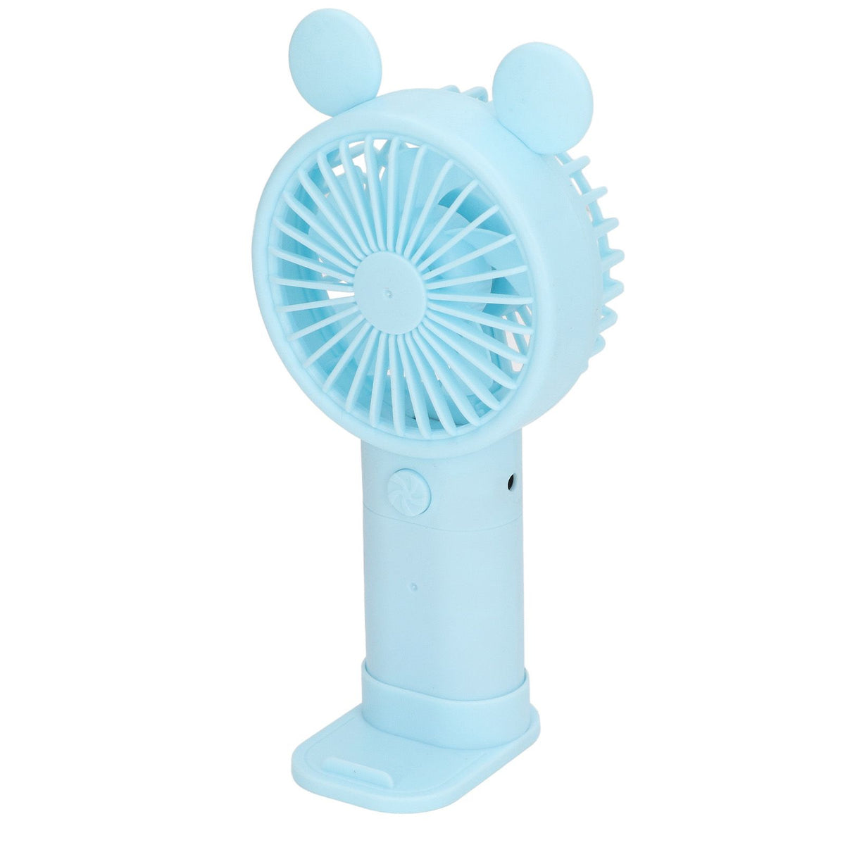 Mini Handheld Fan USB 1200mAh Battery Dual Drive Portable Handheld Fan Electric Small Fan Blue