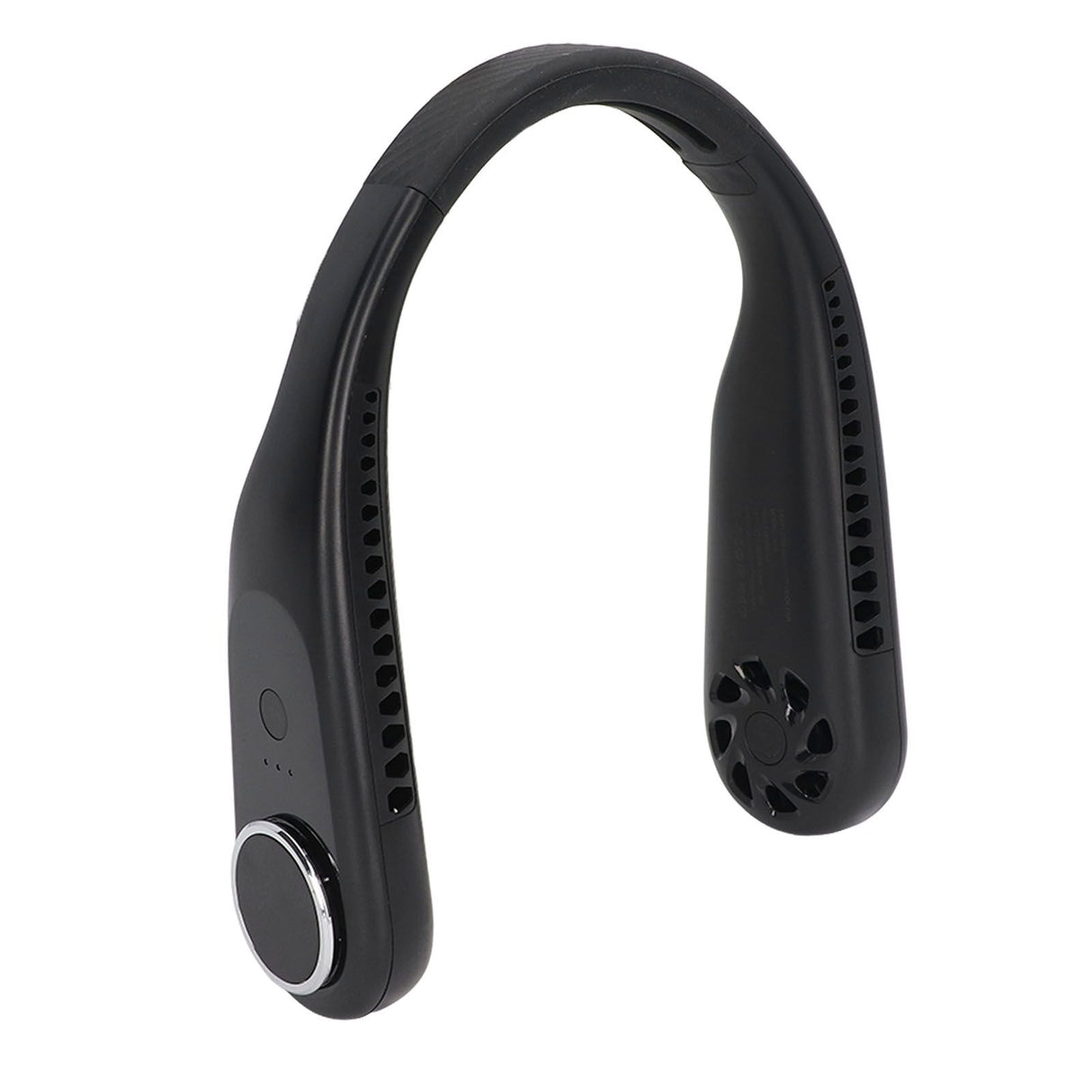 Hanging Neck Fan 3 Modes USB Charging 3600mAh Battery Adjustable Angle Mute Design Face Fan for Home Office Travel Black