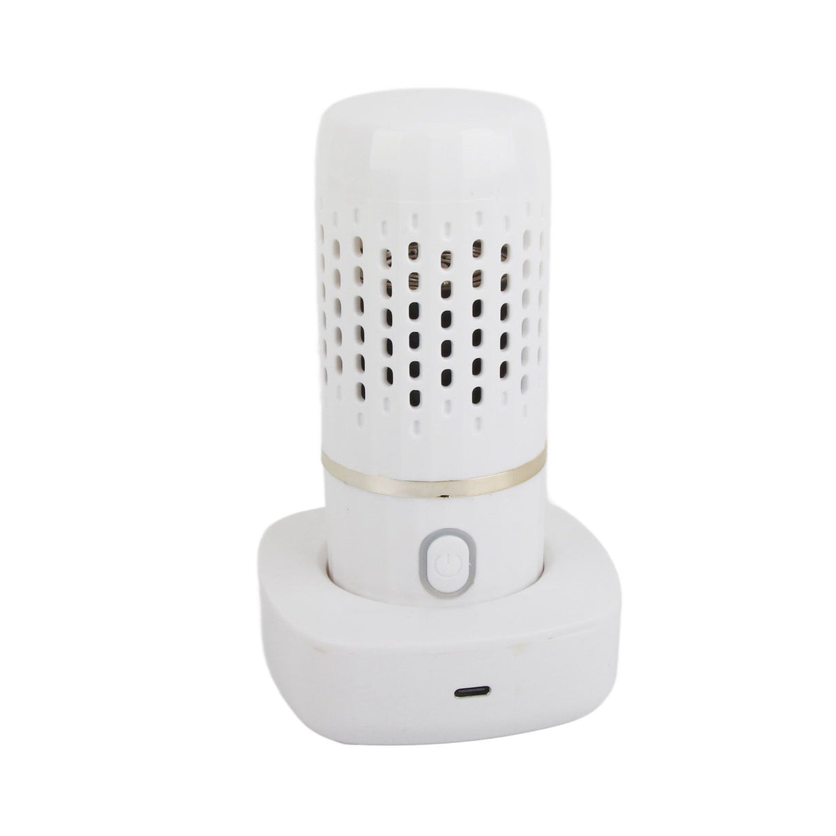 Vegetable Washing Machine Multifunction Wireless USB Charging Auto Capsule Fruit Purifier for Kitchen White