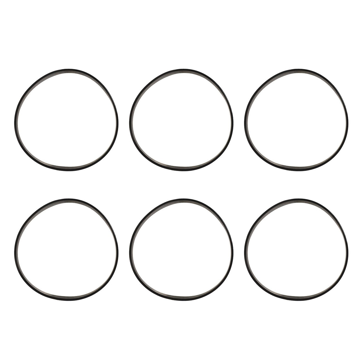 6pcs Vacuum Cleaner Belt Rubber High Strength Vacuum Belt Replacement for Bissell 7 9 10 12 14