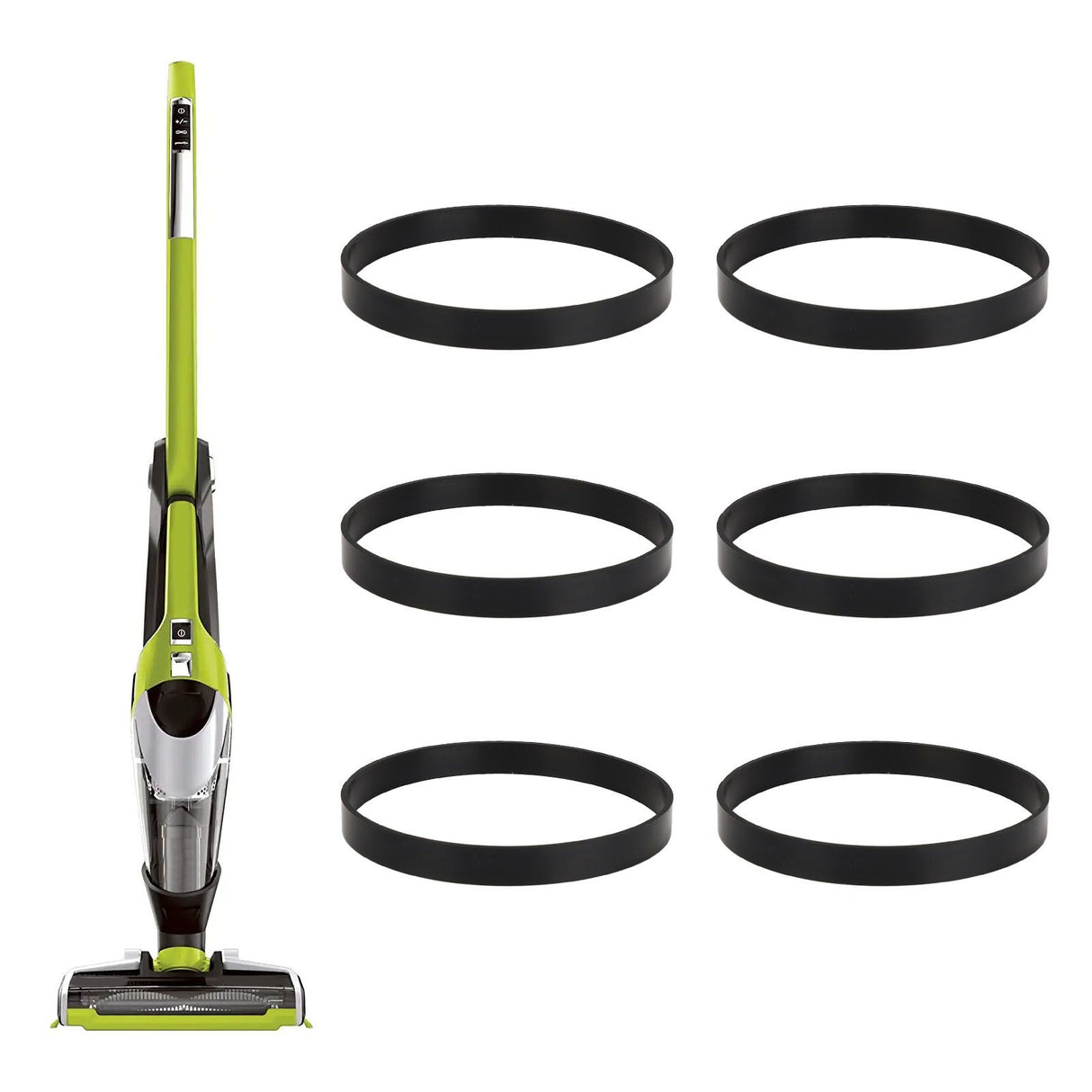 6pcs Vacuum Cleaner Belt Rubber High Strength Vacuum Belt Replacement for Bissell 7 9 10 12 14