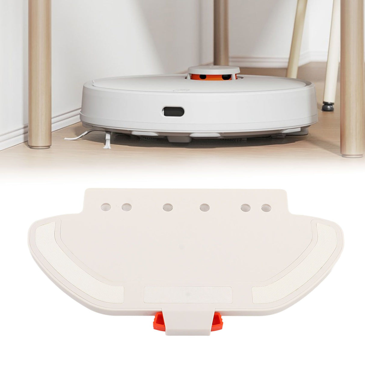White Mop Plate Replacement for Xiaomi Mijia 3C B106CN Vacuum Cleaner Accessories