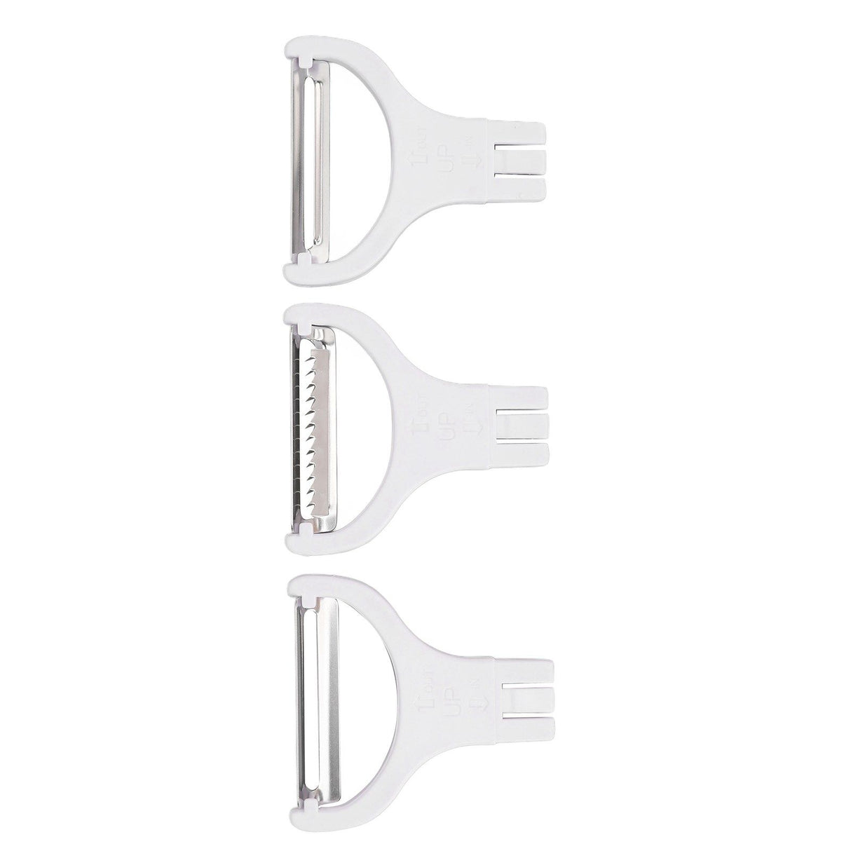 Electric Peeler Handheld USB Rechargeable Fruit Vegetables Peeler with 3 Cutter Heads for Home