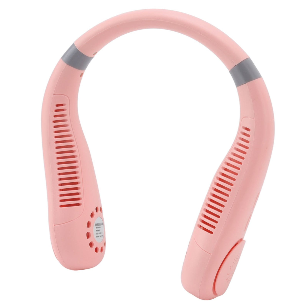 Bladeless Neck Fan Breathing Light 2400mah Rechargeable Hands Free Mini Neck Fan for Outdoor Travel Pink