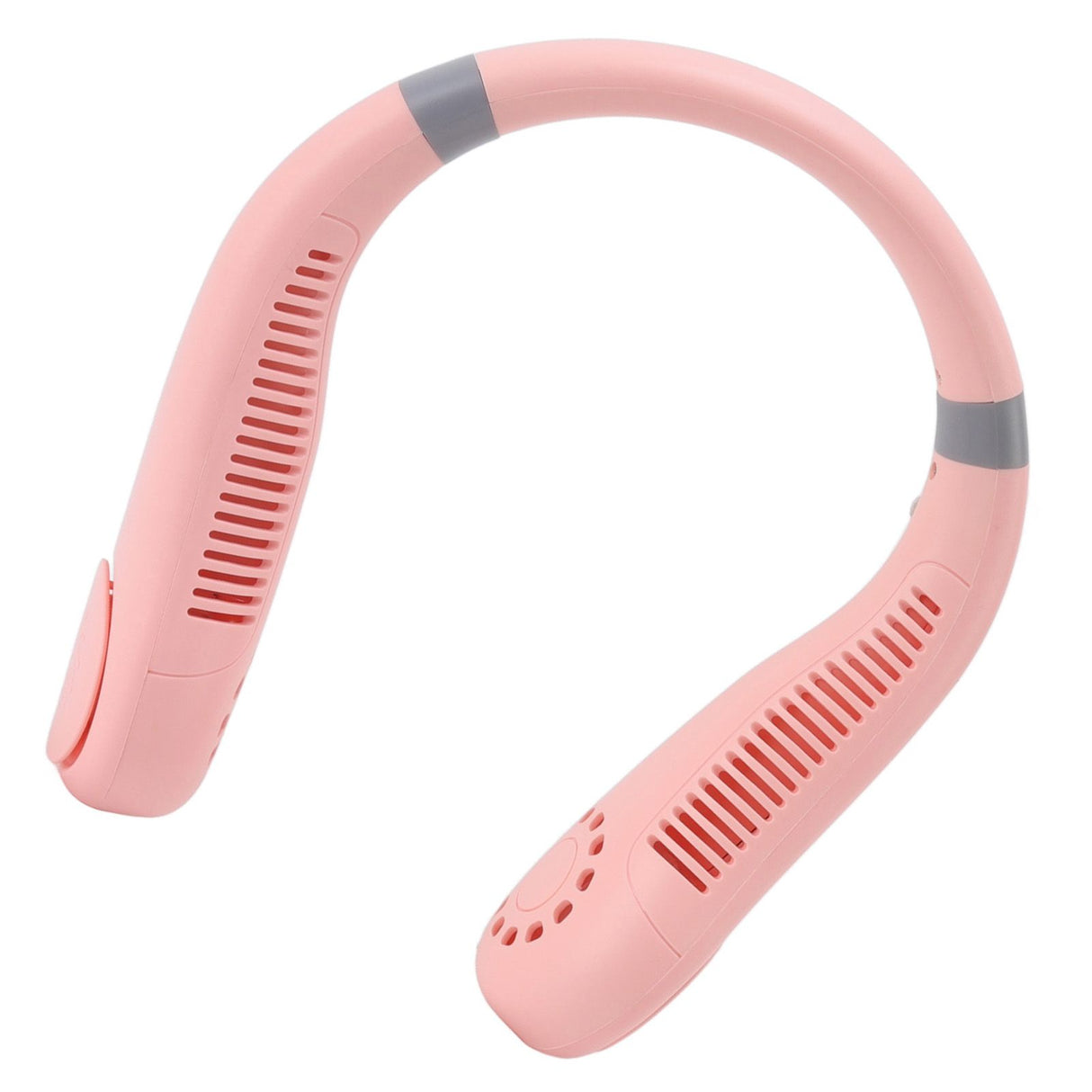 Bladeless Neck Fan Breathing Light 2400mah Rechargeable Hands Free Mini Neck Fan for Outdoor Travel Pink