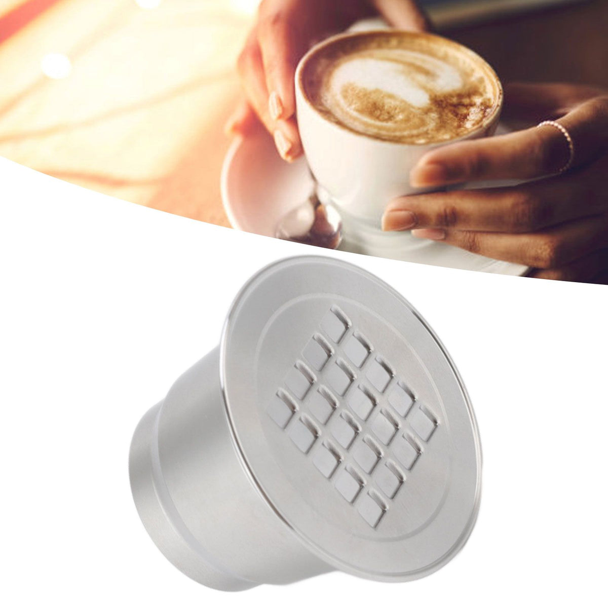 Refillable Coffee Pod Reusable Cafe Capsule Filter Stainless Steel for Maker Machine