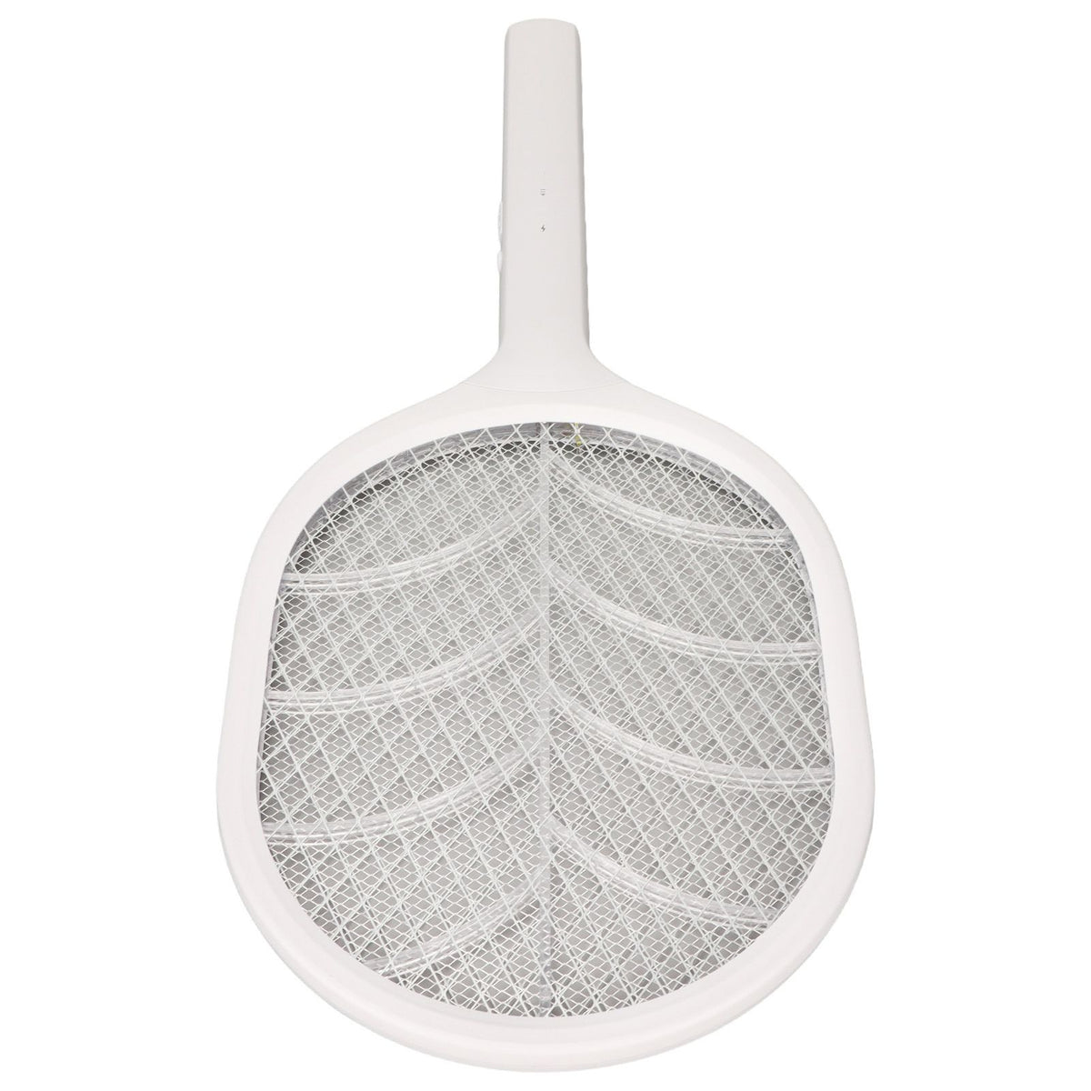 Electric Fly Swatter USB Charging Purple Light 3 Layers Safety Net Mosquito Swatter Racket with Base