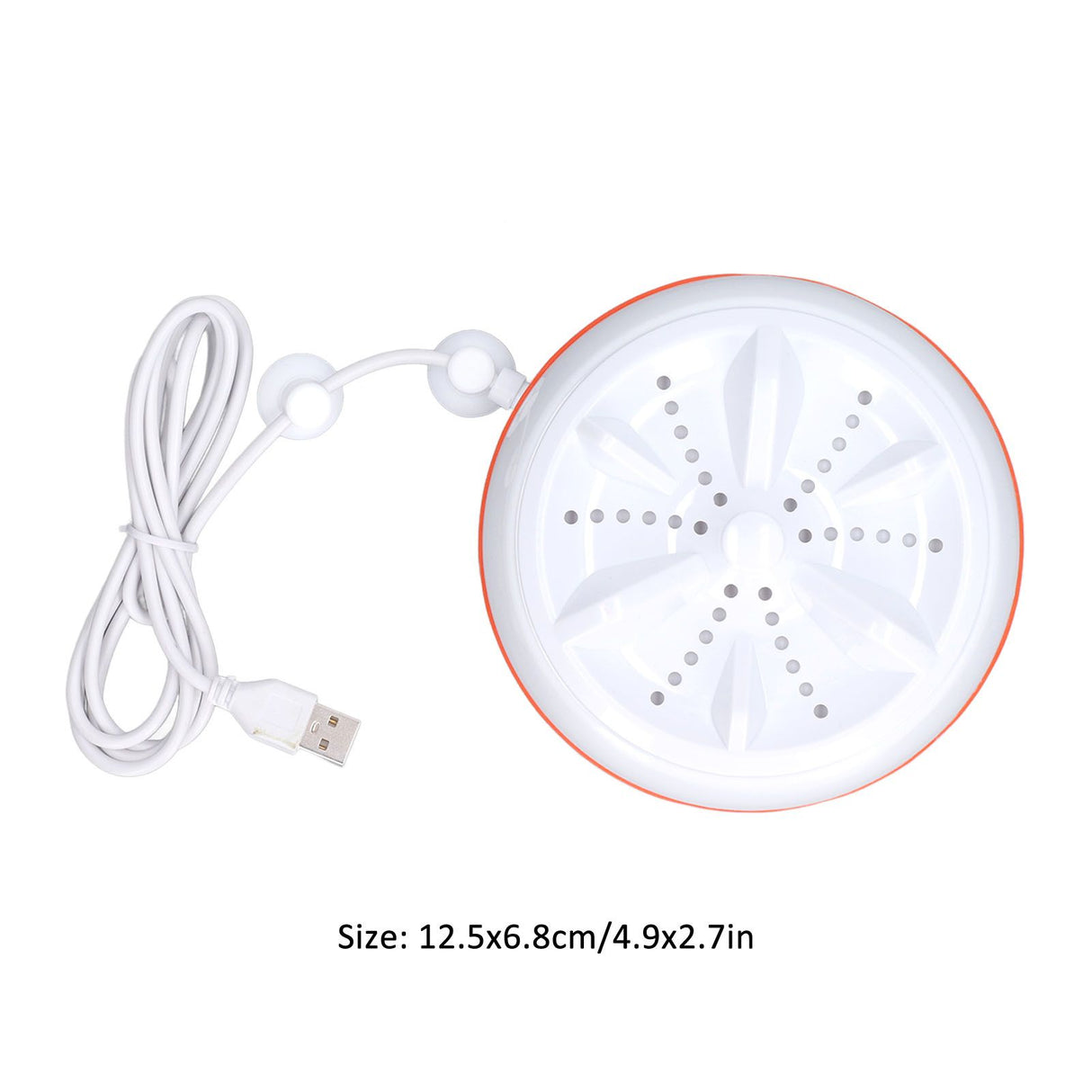 27W Mini Ultrasonic Washer USB 50 Seconds Reverse Clean Circle 30mins Self Power Off Turbine Wash Machine for Home