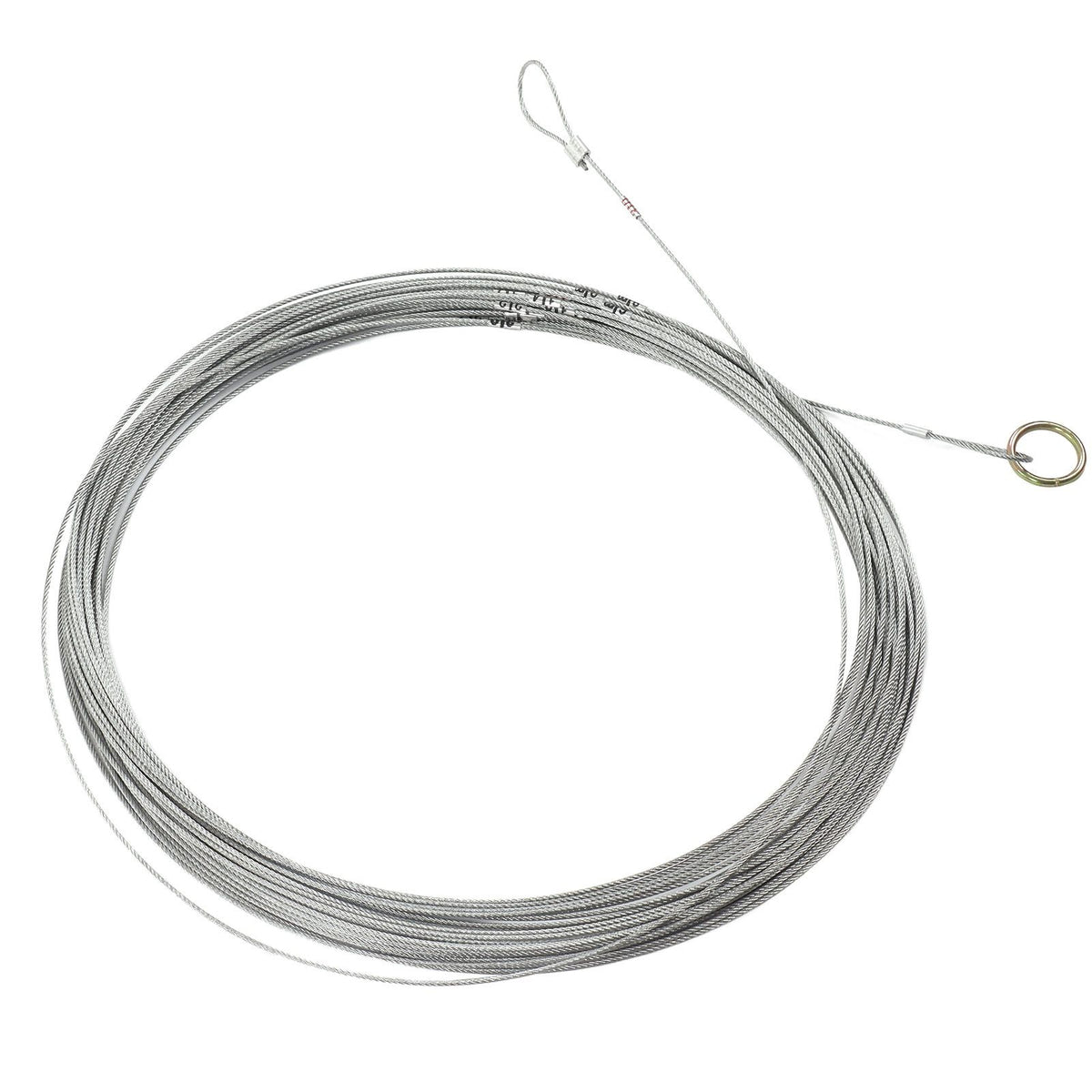 Steel Wire Measuring Rope Good Flexibility Sturdy Steel Rope Measuring Cord with Scale for Well Construction 30m/98.4ft
