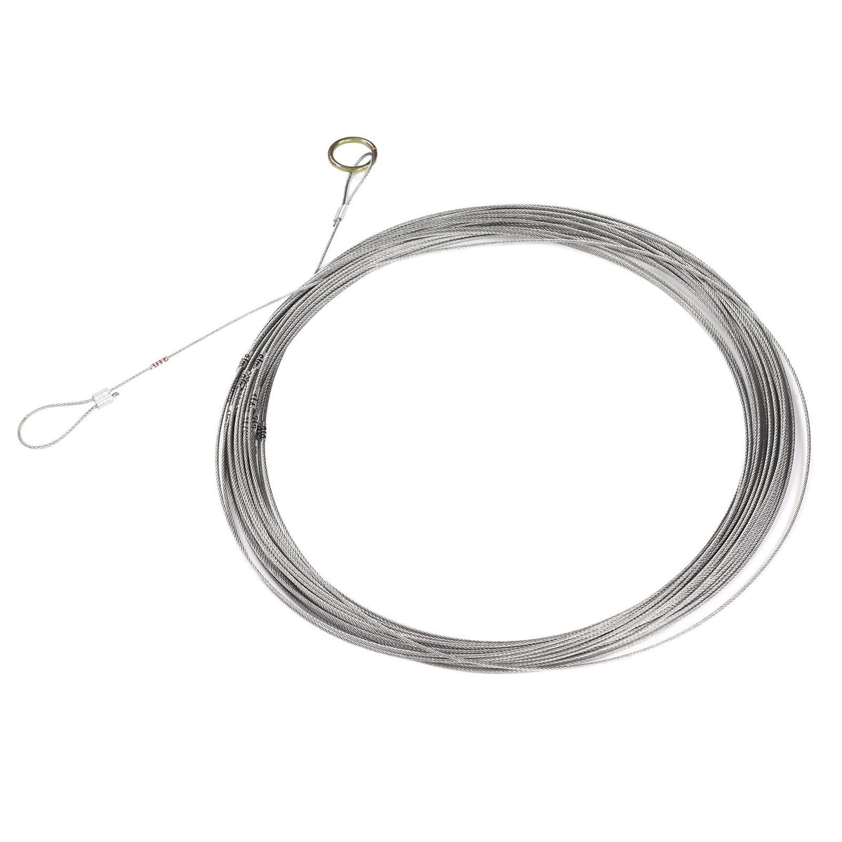 Steel Wire Measuring Rope Good Flexibility Sturdy Steel Rope Measuring Cord with Scale for Well Construction 30m/98.4ft