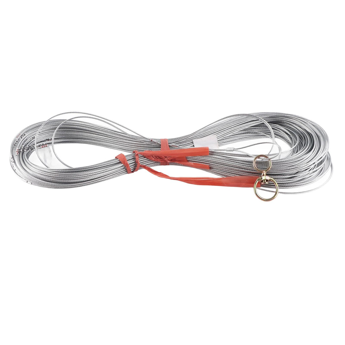 Steel Wire Measuring Rope Good Flexibility Sturdy Steel Rope Measuring Cord with Scale for Well Construction 100m/328.1ft