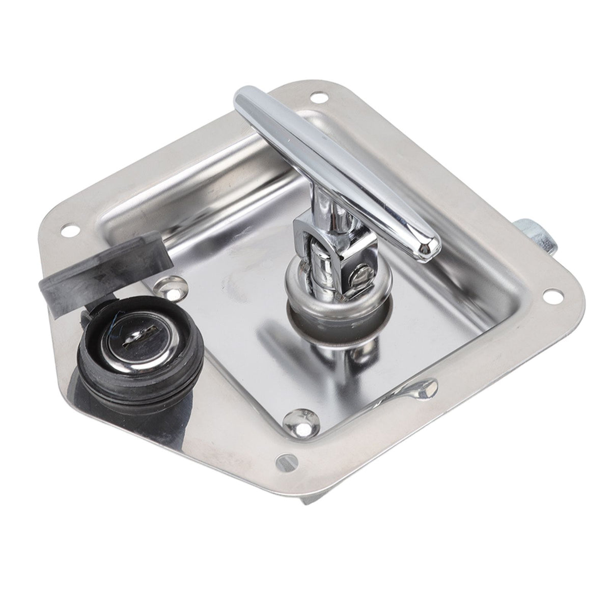 T Handle Latch Stainless Steel Polished Appearance Truck Toolbox Lock Tool Box Latch for Electrical Cabinets Toolboxes