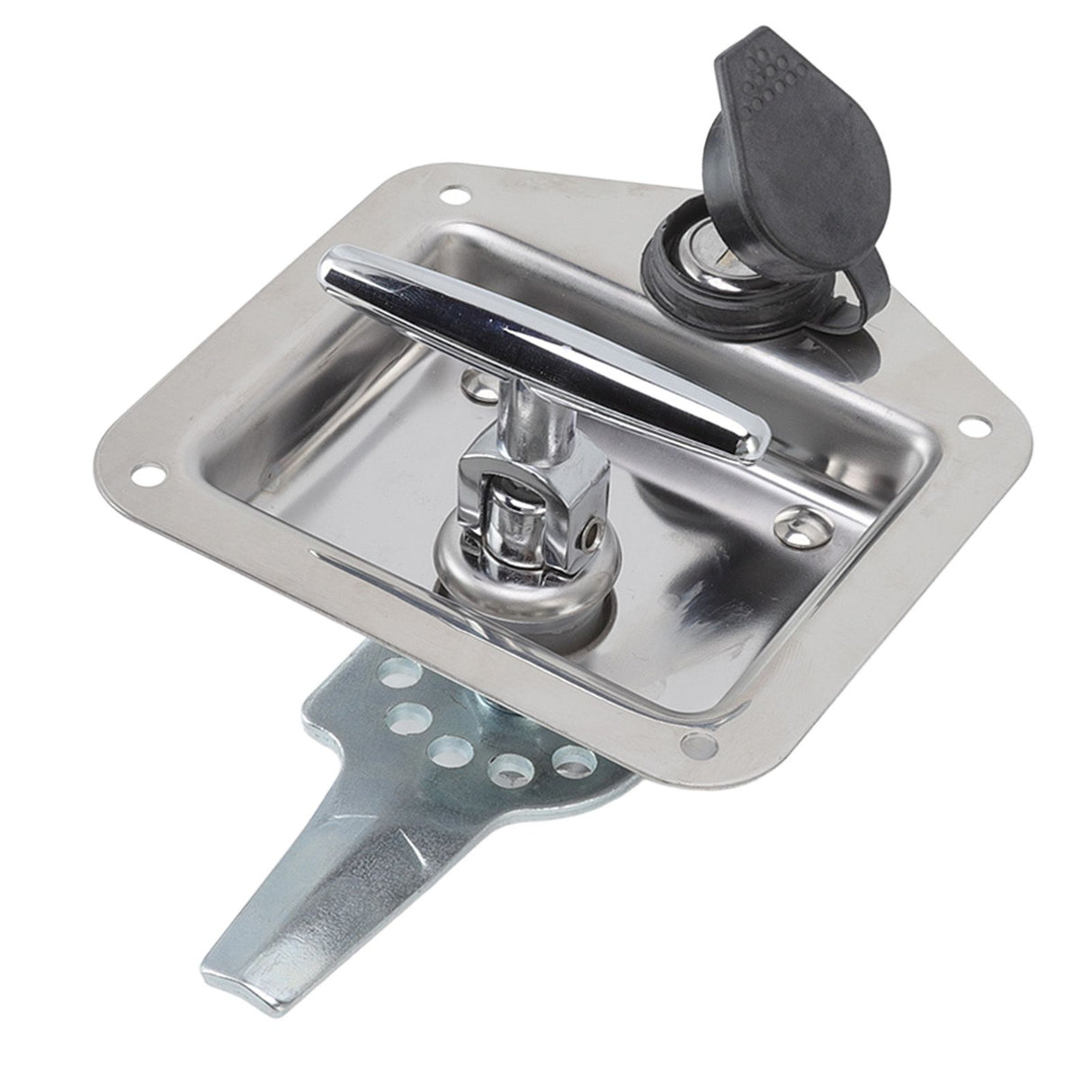 T Handle Latch Stainless Steel Polished Appearance Truck Toolbox Lock Tool Box Latch for Electrical Cabinets Toolboxes