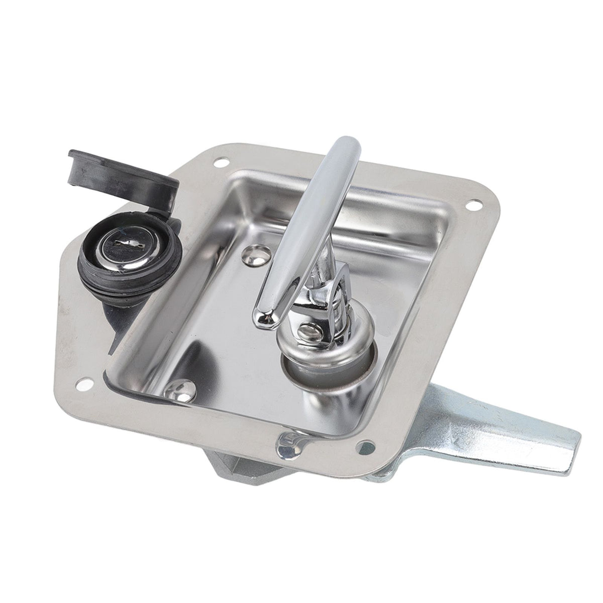 T Handle Latch Stainless Steel Polished Appearance Truck Toolbox Lock Tool Box Latch for Electrical Cabinets Toolboxes