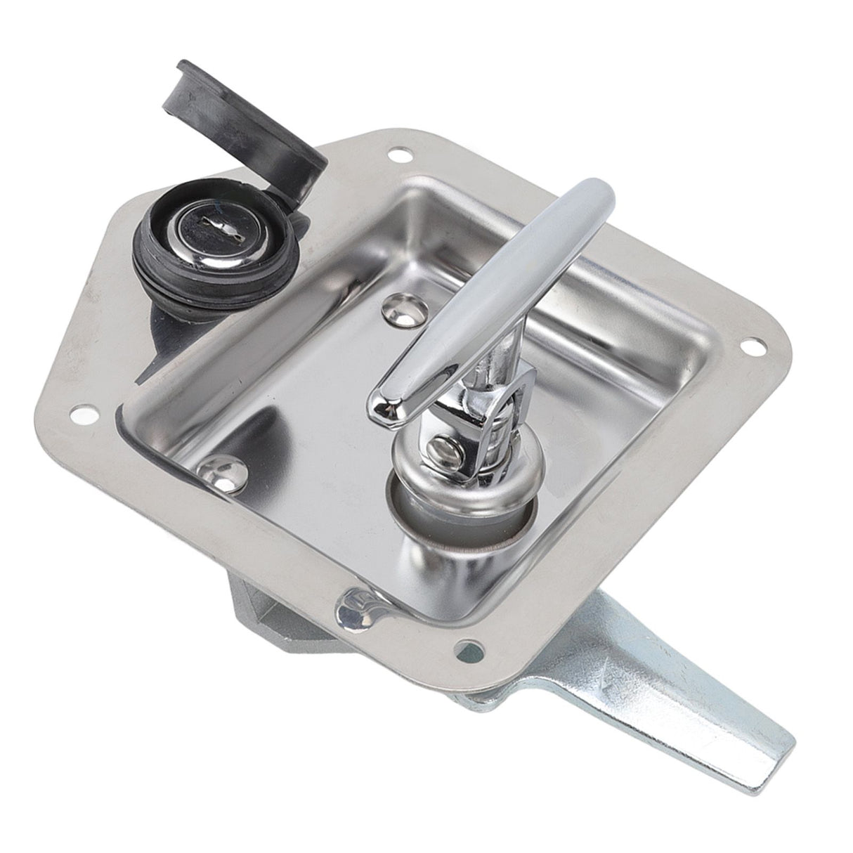 T Handle Latch Stainless Steel Polished Appearance Truck Toolbox Lock Tool Box Latch for Electrical Cabinets Toolboxes