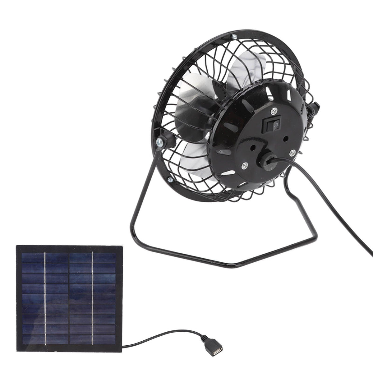 Photovoltaic Solar Panel Set Ventilation System Mini Portable USB Cooling Fan 5v 2.5w
