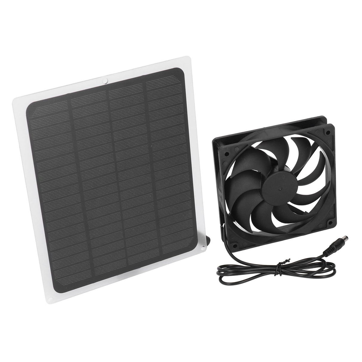 Solar Exhaust Fan Energy Saving Portable 5W 5V Solar Exhaust Fan for Camping RV Chicken Coop Dog House Tree House