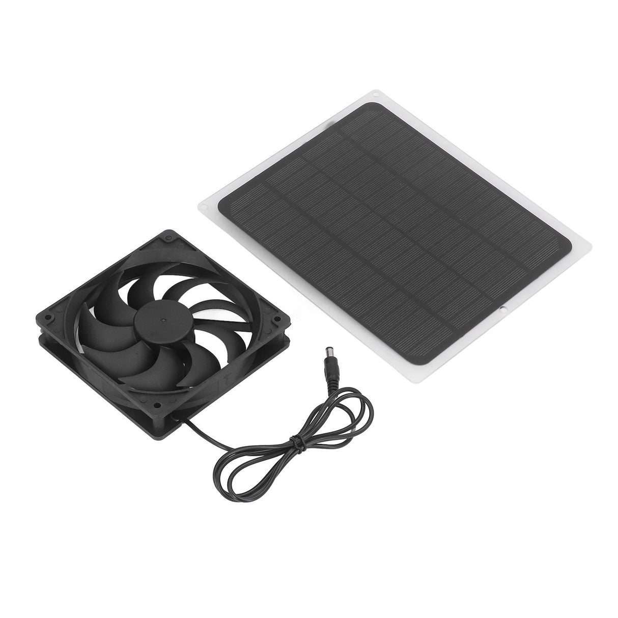 Solar Exhaust Fan Energy Saving Portable 5W 5V Solar Exhaust Fan for Camping RV Chicken Coop Dog House Tree House