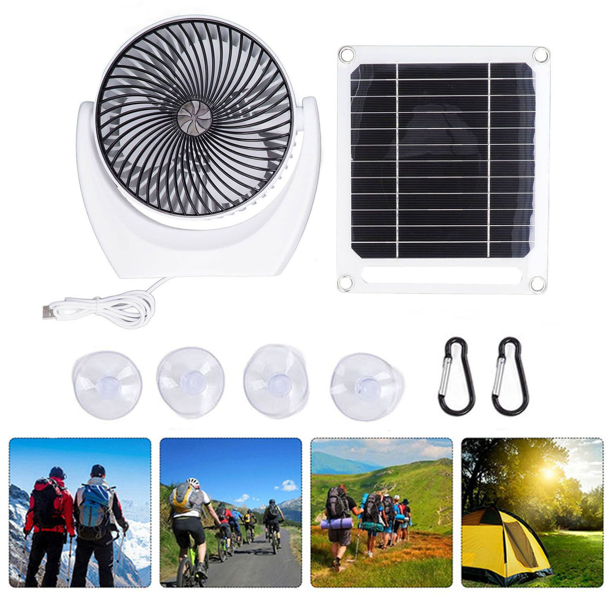 4.5W 5V Solar Panel Powered Fan Stable Convenient Output Efficiency Light Weight 6W 5V Solar Panel